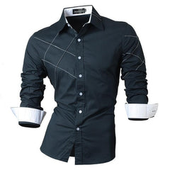 Men's Fashion Dress Casual Shirts Button Down Long Sleeve