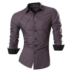 Men's Fashion Dress Casual Shirts Button Down Long Sleeve