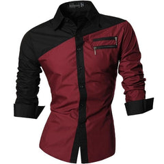 Men's Fashion Dress Casual Shirts Button Down Long Sleeve