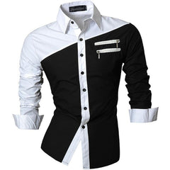 Men's Fashion Dress Casual Shirts Button Down Long Sleeve