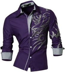 Men's Fashion Dress Casual Shirts Button Down Long Sleeve