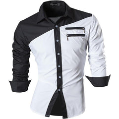 Men's Fashion Dress Casual Shirts Button Down Long Sleeve