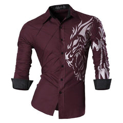 Men's Fashion Dress Casual Shirts Button Down Long Sleeve