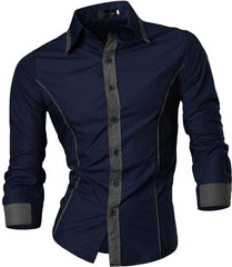 Men's Fashion Dress Casual Shirts Button Down Long Sleeve