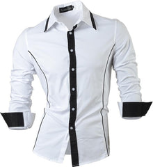 Men's Fashion Dress Casual Shirts Button Down Long Sleeve