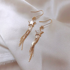 Chinese wind long tassel Earrings for Women