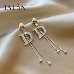 Chinese wind long tassel Earrings for Women