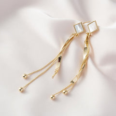 Chinese wind long tassel Earrings for Women