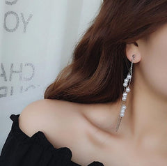 Chinese wind long tassel Earrings for Women