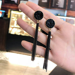 Chinese wind long tassel Earrings for Women