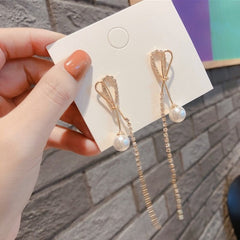 Chinese wind long tassel Earrings for Women