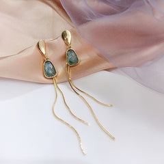 Chinese wind long tassel Earrings for Women