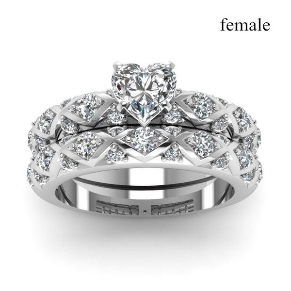 Simple Stainless  Romantic Ring for  Men and Women