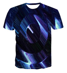 Spiral geometry 3D print T-shirt for Men