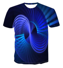 Spiral geometry 3D print T-shirt for Men