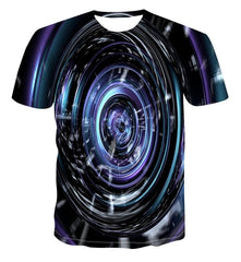 Spiral geometry 3D print T-shirt for Men