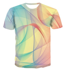 Spiral geometry 3D print T-shirt for Men