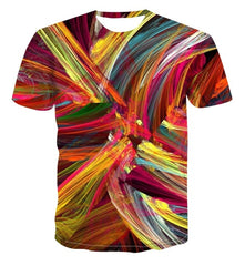 Spiral geometry 3D print T-shirt for Men