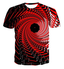 Spiral geometry 3D print T-shirt for Men