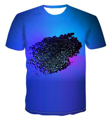 Spiral geometry 3D print T-shirt for Men