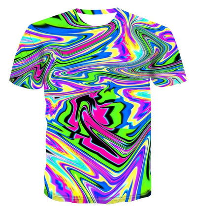 Spiral geometry 3D print T-shirt for Men