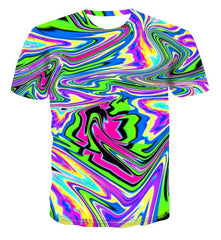 Spiral geometry 3D print T-shirt for Men