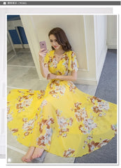 2020 Summer  Flower Printed long dress for Woman