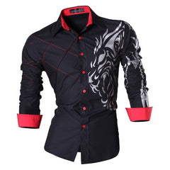 Men's Fashion Dress Shirts Casual Long Sleeve