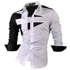 Men's Fashion Dress Shirts Casual Long Sleeve