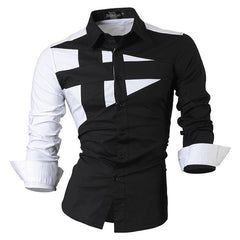 Men's Fashion Dress Shirts Casual Long Sleeve