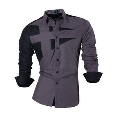 Men's Fashion Dress Shirts Casual Long Sleeve