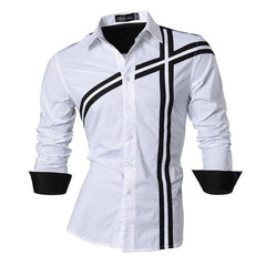 Men's Fashion Dress Shirts Casual Long Sleeve