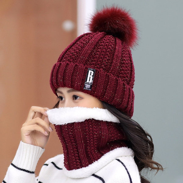 Brand Winter knitted Beanies Hats for Women