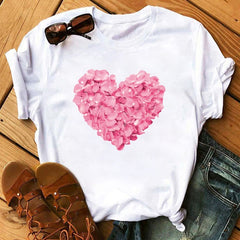 Korean Style Graphic Tops T Shirt for Women