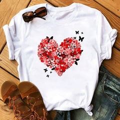 Korean Style Graphic Tops T Shirt for Women