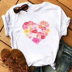 Korean Style Graphic Tops T Shirt for Women