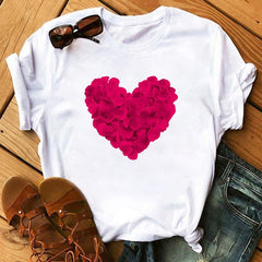 Korean Style Graphic Tops T Shirt for Women