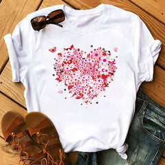 Korean Style Graphic Tops T Shirt for Women