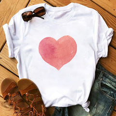 Korean Style Graphic Tops T Shirt for Women