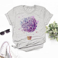 Korean Style Graphic Tops T Shirt for Women