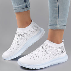 Women Bling Sneakers with Crystal Shiny