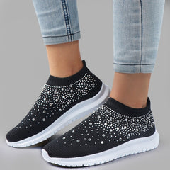 Women Bling Sneakers with Crystal Shiny