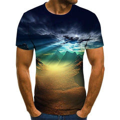 2020 New Men 3D Printed T-shirt Casual Short Sleeve