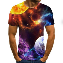 2020 New Men 3D Printed T-shirt Casual Short Sleeve