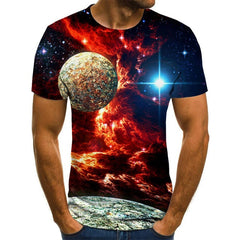 2020 New Men 3D Printed T-shirt Casual Short Sleeve