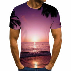 2020 New Men 3D Printed T-shirt Casual Short Sleeve