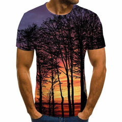 2020 New Men 3D Printed T-shirt Casual Short Sleeve