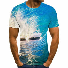 2020 New Men 3D Printed T-shirt Casual Short Sleeve