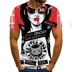 2020 Mens horror T shirts with 3D Zombie Print