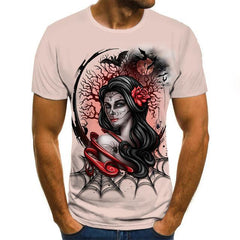 2020 Mens horror T shirts with 3D Zombie Print